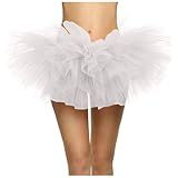 Tutus Para Mulheres Adultas Saias Tutu Para Mulheres 5 Saia De Tule Carnaval Tutu Feminina Saia Tutu Saia De Praia Anos 80  Zq1 Branco  Tamanho Único