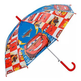 Tuut Carros Disney Guarda chuva Infantil Plastificado Color Azul E Vermelho