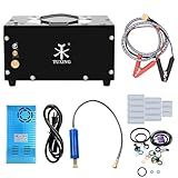 TUXING Compressor De Ar Pcp Livre De óleo água Sistema De Drenagem Embutido Alimentado Por Carro 12V DC Ou Casa 220V AC Com Adaptador Incluído Bomba Para Rifles De Ar PCP E Pistolas De Ar