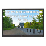 Tv Portátil Digital 15 4 12v Caminhão Carro Van Pronta Ent 