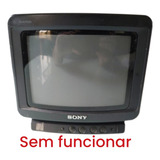 Tv Trinitron Sony Kv-9ad10 8 Polegadas E Controle Ler Descri
