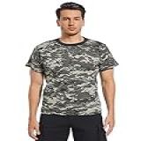 TWCHAS Camiseta Masculina Camuflada Militar Camiseta Camuflada Vintage 100 Algodão Para Uso Diário E Atividades Ao Ar Livre Camuflagem Digital Urbana G