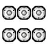 Tweeter Hinor Hst600 Kit 6 Unidades Branco Super Profissiona Cor Preto