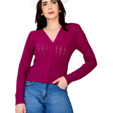 Twinset Feminino Trico Vazado