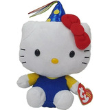 Ty Beanie Babies Pelúcia Hello Kitty C Chapeu 16 Cm