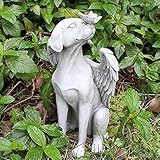 TY WJ Pedras Memoriais De Animais De Estimação Para Cães Pedras Memoriais De Cães Estátua Memorial De Cachorro Anjo Estátua De Tributo De Marcador De Túmulo De Cachorro Para Cachorro Falecendo Luto