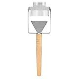 Tyenaza Raspador De Mel Beehive Equipamento Raspador De Favo De Mel Com Cabeça Dupla Garfo Destampado Pá Equipamento De Apicultura Para Extração De Mel