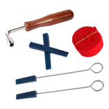 U 6 Pçs Kit De Ferramentas De Afinação De Piano Chave Mudo