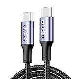 U Green Cabo Usb C 1 Metro Carregamento Rápido 20V 5A Cabo Sincronização De Dados Blindagem Interna Velocidade Transferência De Até 480Mbs Caixa Em Alumínio Potência Máxima 100W No Brasil