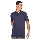 U S Polo Assn Camisa Polo Clássica Masculina Azul Marinho Clássico 3G
