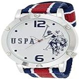 U.s. Polo Assn. Relógio Masculino Usc57003 Analógico Mostrador De Quartzo Multicolorido, Branco