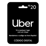 Uber Gift Card Cartão Presente R  20 Reais Digital