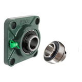 Ucf208 Kit C 1 Mancal Quadrado Flange Rolamento Eixo 40mm