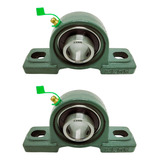 Ucp205 Kit Com 02 Mancais Com Rolamento Para Eixo 25mm