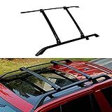 UDP 4 Peças Serve Para Land Rover Freelander 2 LR2 2006 2016 Barras Transversais De Rack De Teto Lateral De Teto De Alumínio Barras Transversais Preto