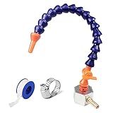 Uenede Base Magnética Com Conector De Farpa Bocal Redondo PT De 1 10 2 Cm Tubo De Refrigeração De Plástico Com Interruptor Flexível Ajustável água óleo Mangueira De Resfriamento