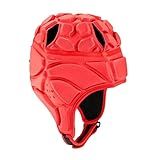 UGPLM Capacete De Rugby Protetor De Capacete De Futebol Goleiro Suporte Para Rugby Boné Protetor Chapéu De Goleiro Vermelho