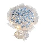 UGPLM Conjunto De Fabricação De Flores De Buquê De Borboletas Decorativo Artesanal Kits De Materiais Inacabados Materiais Para Fabricação De Flores Para Azul 52 Borboleta