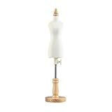 UGPLM Torso De Manequim Feminino Em Forma De Vestido Corpo De Manequim Ajustável Em Altura Com Suporte Para Costura 26CM