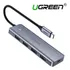Ugreen 70336 Hub Usb Tipo C Slim 4 Portas Usb 3 0 Alta Velocidade Cor Prateado