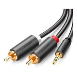 Ugreen Cabo 10512 P2 X 2x Rca 3m Blindagem Profissional