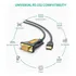 Ugreen Cabo Adaptador Usb 2.0 Serial Conversor Rs232 Db9 3 M Cor Cinza