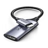 UGREEN Cabo Adaptador USB C Para HDMI 4K 60 Hz Alumínio Tipo C Thunderbolt 4 3 Conversor Macho Para Fêmea Compatível Com IPhone 15 Pro Max Plus IPad Mini Air MacBook Pro Galaxy S24 23 Ult