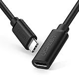 Ugreen Cabo De Extensão Usb Tipo C (10 Gbps), Usb 3.2 Tipo C Macho Para Fêmea Carregamento Rápido, Thunderbolt 3 Compatível Com Macbook Pro Ipad Pro Dell Xps Surface Switch Dji Mavic Dongle Hub, 0.5 M