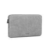 UGREEN Capa Para Laptop De 13 3 Polegadas Couro De Camurça PU Macia Acolchoada Com Zíper Capa Compatível Com MacBook Air Pro 2021 2020 E 2019 Resistente à água Pasta Protetora Cinza