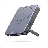Ugreen Pacote De Bateria De Banco De Energia Magnético De 10.000mah, Carregador Portátil Sem Fio Dobrável De 3 Portas Pd 20w Carregamento Rápido Compatível Com Magsafe Iphone 15/15 Plus/15 Pr