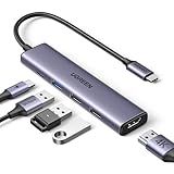 UGREEN Revodok 105 USB C Hub 5 Em 1 Adaptador Multiporta 4K HDMI Fornecimento De Energia De 100 W 3 Portas De Dados USB A Dongle USB C Para MacBook Pro Air IPad Pro IMac IPhone 15 Pro P
