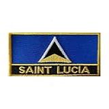 Uijokdef 1 Remendo De Bandeira De Santa Lúcia Com Ferro Ou Costura Bordada Tática Militar Nacional Santa Lúcia (santa Lúcia)