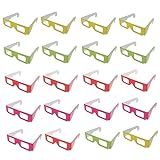 UKCOCO 20 Unidades óculos De 3d óculos De Filmes 3d óculos De Visão 3d Oculos Infantil óculos Infantil óculos 3d Planos óculos 3d Para Crianças Tridimensional Cartão