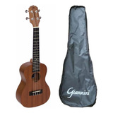 Ukulele Concert Giannini Guk 23 Acústico Nylon Com Bag Cor Walnut Satin