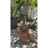 Ukulele Elétrico Seizi Maui Plus Concert Tobacco Com Bag