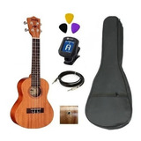 Ukulele Elétrico Shelby Concert 23m Capa Afinador Palhetas