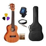 Ukulele Elétrico Shelby Concert Su23m Capa Afinador Cabo