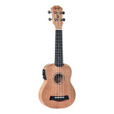 Ukulele Seizi Bali Soprano Elétrico Okume Laminado