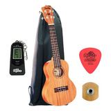 Ukulele Shelby Concert Su23m Palhetas E Método De Brinde