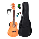 Ukulele Shelby Su23me Stnt Capa afinador paleta Capo Jx25