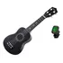 Ukulele Soprano Com Capa   Afinador E 3 Palhetas Makanu Cor Preto