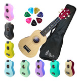 Ukulele Soprano Várias Cores C Capa E Palhetas Dream Andaluz