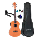 Ukulele Strinberg Uk06te Mgs Elétrico Capa Afinador suporte