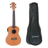 Ukulele Strinberg Uk06te Mgs Elétrico Tenor C Capa Afinador Cor Marrom