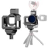 ULANZI Capa G9 5 Para Câmera De Ação 13 12 11 10 9 Gaiola De Vídeo De Alumínio Com 2 Suportes De Sapata Fria Para Microfone E Luz LED Moldura Protetora Com Adaptador De Filtro De 52 Mm Tampa De