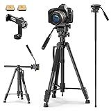 ULANZI Tripé De Câmera VT02 Monopé De 182 Cm Tripé DSLR Para Viagem Tripé Profissional De Alumínio Com Suporte Para Telefone E Placas De Liberação Rápida De 1 4 Parafuso Para Câmeras Nikon Canon E Filmadoras De Vídeo