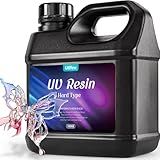 ULLFEU Resina Uv 1000G Em Massa Sem Odor Atualização Clara Resina Epóxi Uv Duro Kit De Resina De Cura Rápida Fazer Jóias Artesanal Diy Artesanato Decoração Revestimento
