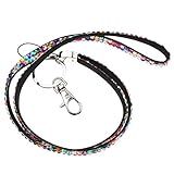 ULTECHNOVO 3 Peças De Strass Para Celular Cordas De Corda Alça De Telefone Telefone Talão Charme Titular Chaveiro Bolsa Bolsa Pendurada Decoração Colorido