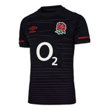 Última Unidade Camisa Inglaterra Rugby 2022 23 Preta