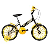 ULTRA BIKE Bicicleta Infantil Kids Dragon Mod T Aro 16 Preto Amarelo